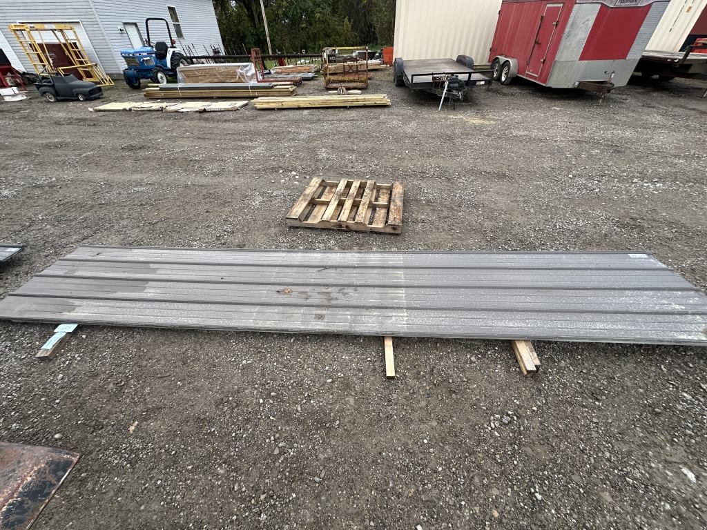 BROWN METAL ROOFING APPROX 17'