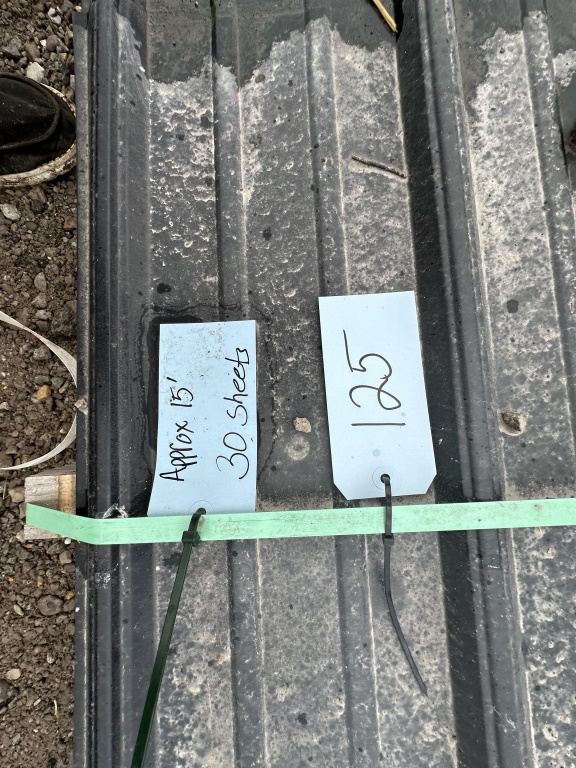 CHARCOAL GRAY APPROX 15' METAL ROFFING