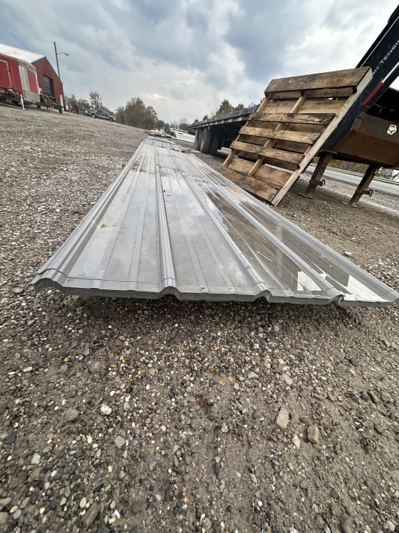 ASH GRAY METAL ROOFING APPROX 13'