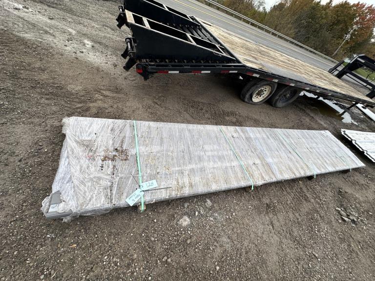 ASH GRAY METAL ROOFING APPROX 16'