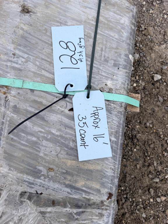 ASH GRAY METAL ROOFING APPROX 16'