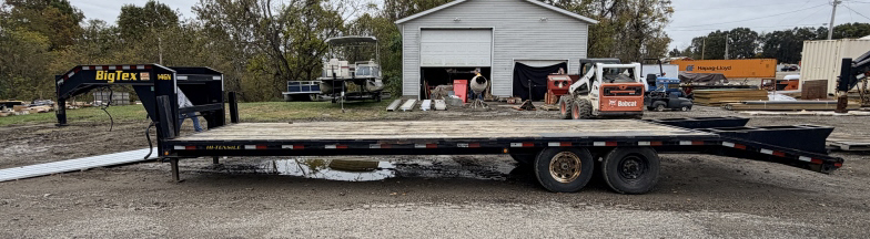 30' 2019 BIG TEX GOOSENECK FLAT BED TRAILER