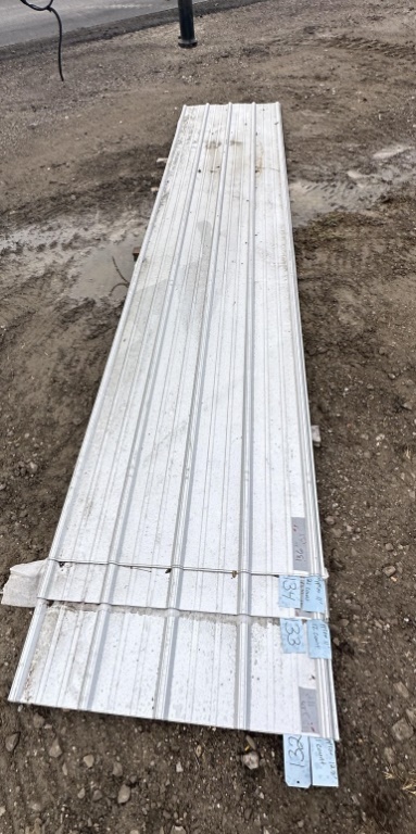 SILVER METAL ROOFING APPROX 11'