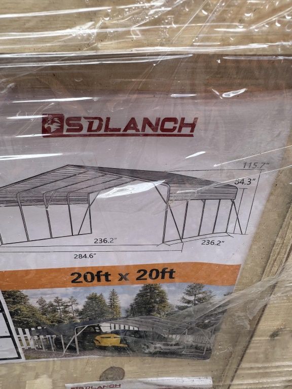 Lot 809: NEW 20 X 20 CAR PORT