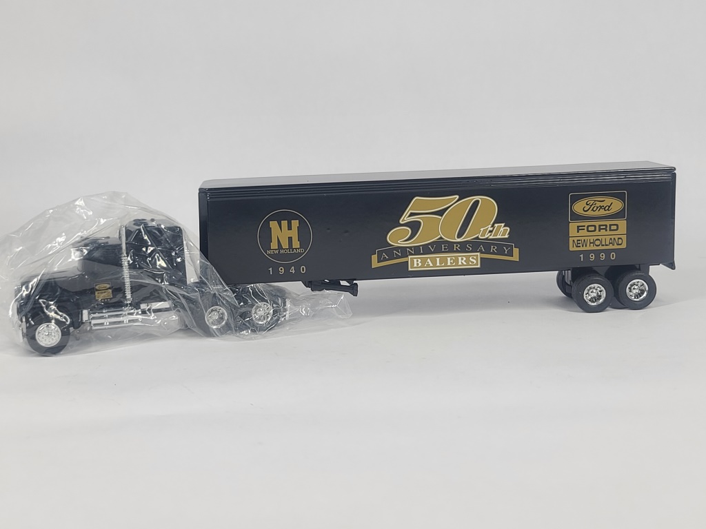 Ertl 50th Year New Holland Baler Semi & Trailer
