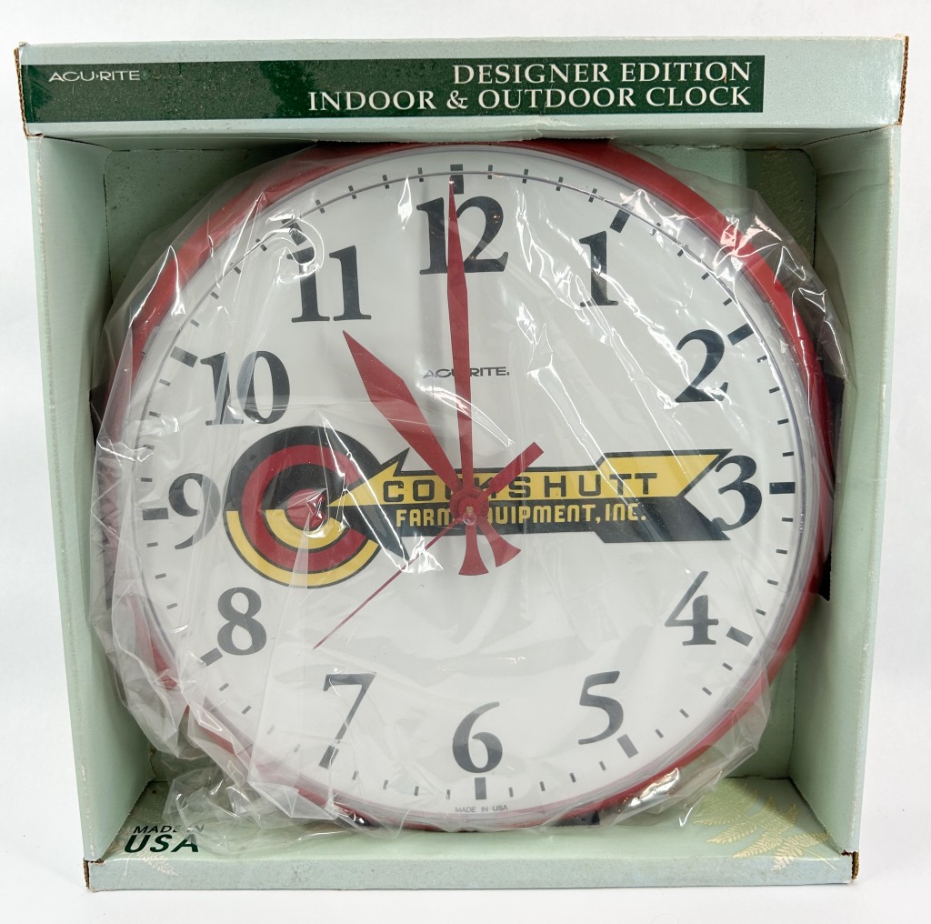 Acu-Rite Cockshutt Farm Equipment Wall Clock