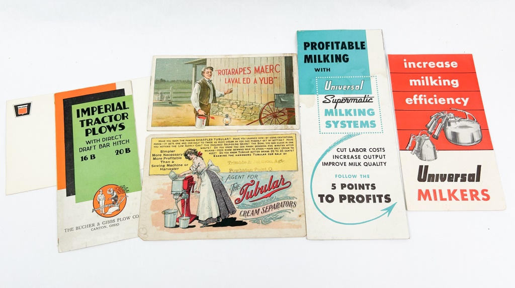 Lot of Vintage Ag & Dairy Farm Advertisements