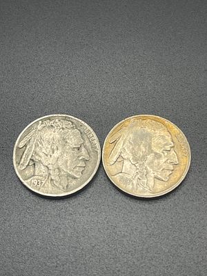1937 P&D Buffalo Nickels. 1937 P&amp;D Buffalo Nickels Condition Yes, we will ship this item, we 