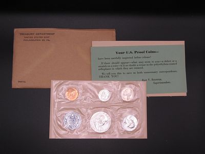 1960 US Mint Silver Unc. Set, 3-90% Silver Coins. OGP Condition Yes, we will ship this item, we 