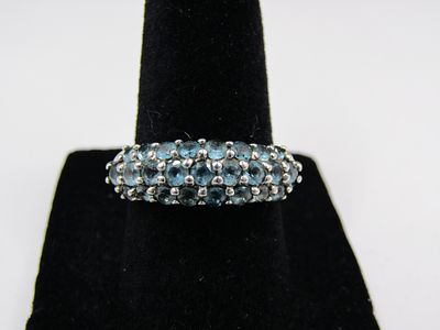 Size 6.75 Blue Topaz Sterling Silver Ring Condition Yes, we will ship this item, we provide in 