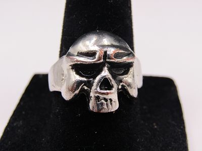 Sterling Silver Size 7.5 Skull Ring Condition Yes, we will ship this item, we provide in house 