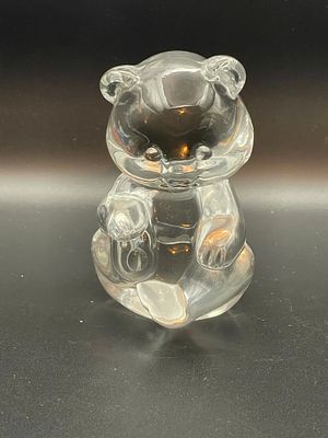 Vintage Fenton Clear Glass Bear Figurine 3.5" Condition Yes, we will ship this item, we provide 