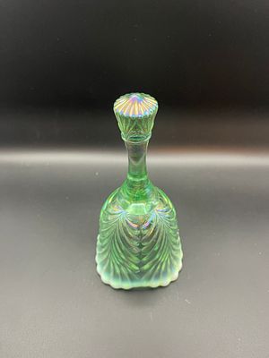 Vintage Fenton Iridescent Green Glass Bell 6.5" Condition Yes, we will ship this item, we 