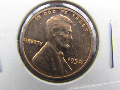 1958-P Proof Lincoln Wheat Cent, Cut From US Proof Set. Condition Yes, we will ship this item. 