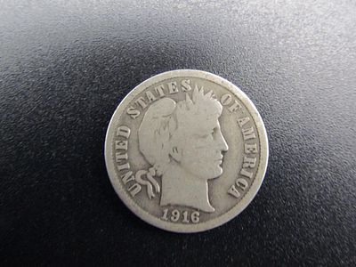 1916 Barber Dime, Last Year! 90% Silver. Condition Yes, we will ship this item. We offer 