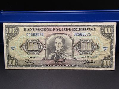 1990 Central Bank of Ecuador $100 Note. Condition Yes, we will ship this item. We offer 