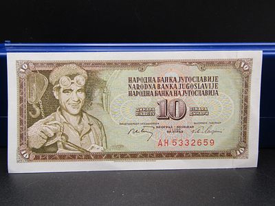 1968 Yugoslavia 10 Dinara Note, GEM Crisp UNC. Condition Yes, we will ship this item. We offer 