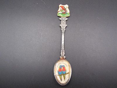 Vintage Australia Silver Plated Souvenir Spoon, Rainbow Cobikeets. Condition Yes, we will ship 