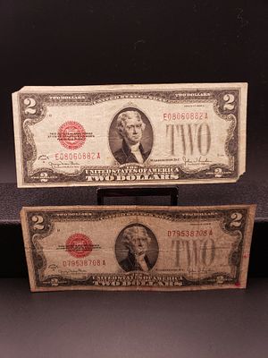 2-1928G Red Seal $2 Notes, Nice Condition Condition Yes, we will ship this item. We offer 