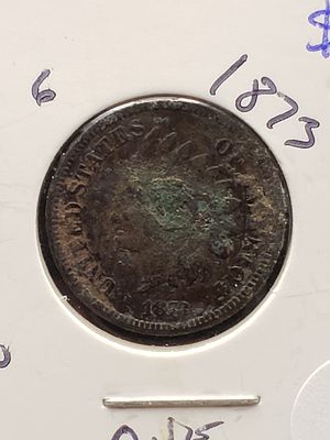 1873 "Open 3" Indian Head Penny - Better 1870's Date!. 1873 "Open 3" Indian Head Penny - Better 