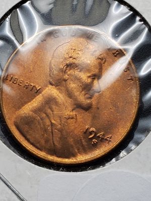 1944-S CH BU Lincoln Wheat Cent, WWII Era, MS. Shell Brass Condition Yes, we will ship this 