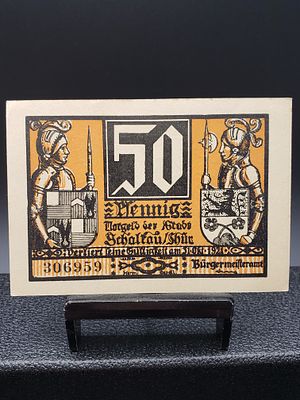 1921 German 50 Pfennig Note, Tough Post WWI Currency- GEM UNC Condition Yes, we will ship this 