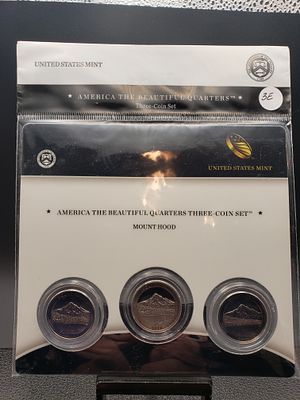 2010 Mount Hood US Mint America The Beautiful Quarters 3 Coin Set, PDS, Sealed, OGP. 2010 Mount 