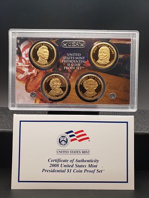 2008 S US Mint Presidential Dollar Proof Set. OGP Condition Yes, we will ship this item. We 