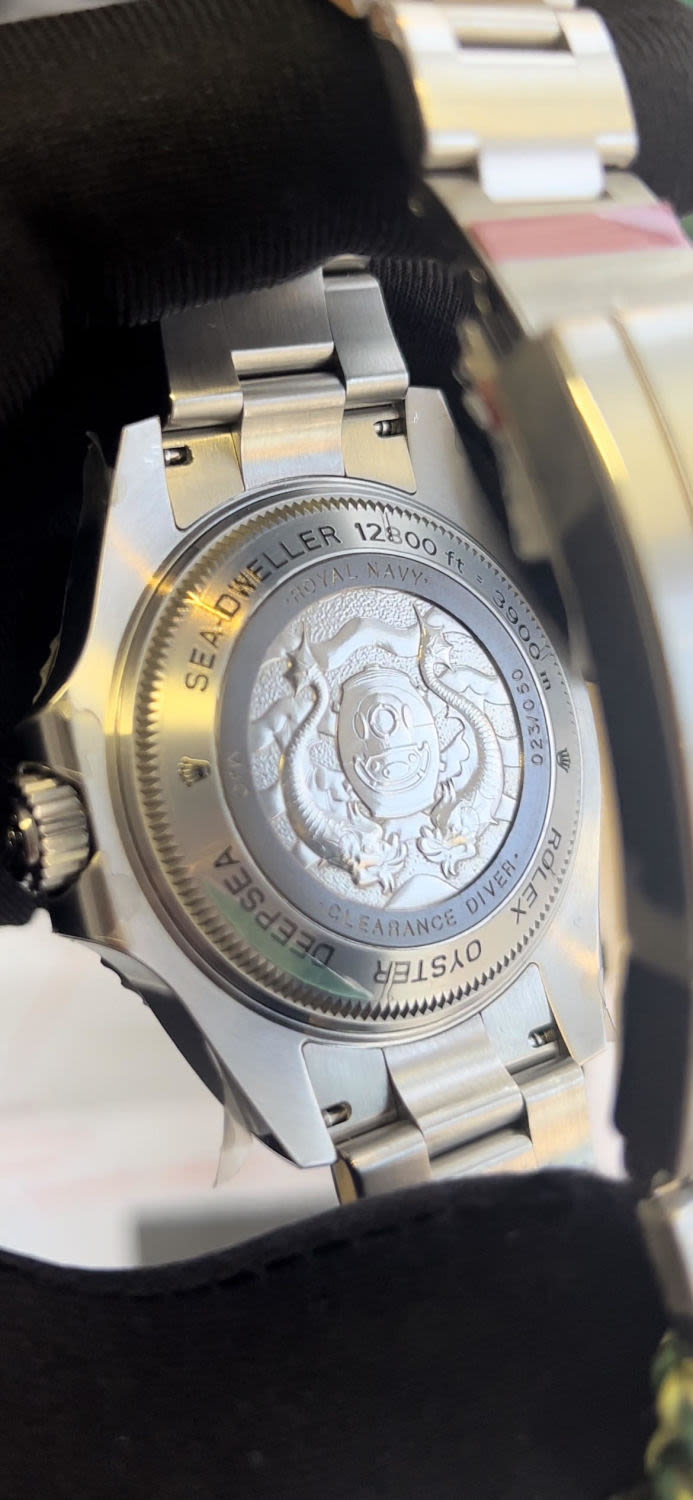 royal navy clearance diver rolex deepsea