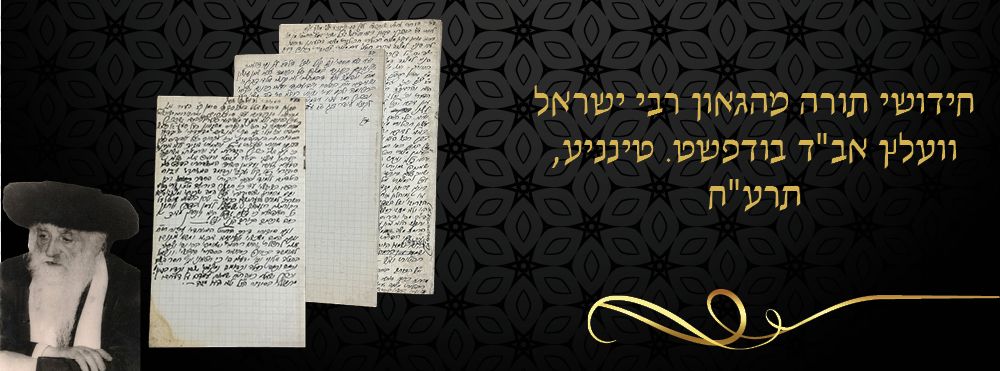 חידושי תורה מהגאון רבי ישראל וועלץ אב"ד בודפשט. טינניע, תרע"ח, לא נדפס. 
חידושי תורה, בכתב יד 