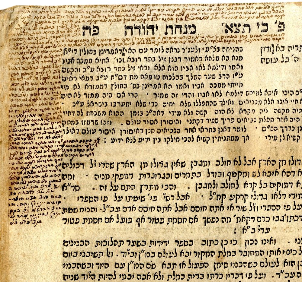 דעת זקנים מבעלי התוספות. ליוורנו, תקמ"ג. העותק של רבי דניאל טירני מאיטליה - הגהות בכתב ידו 