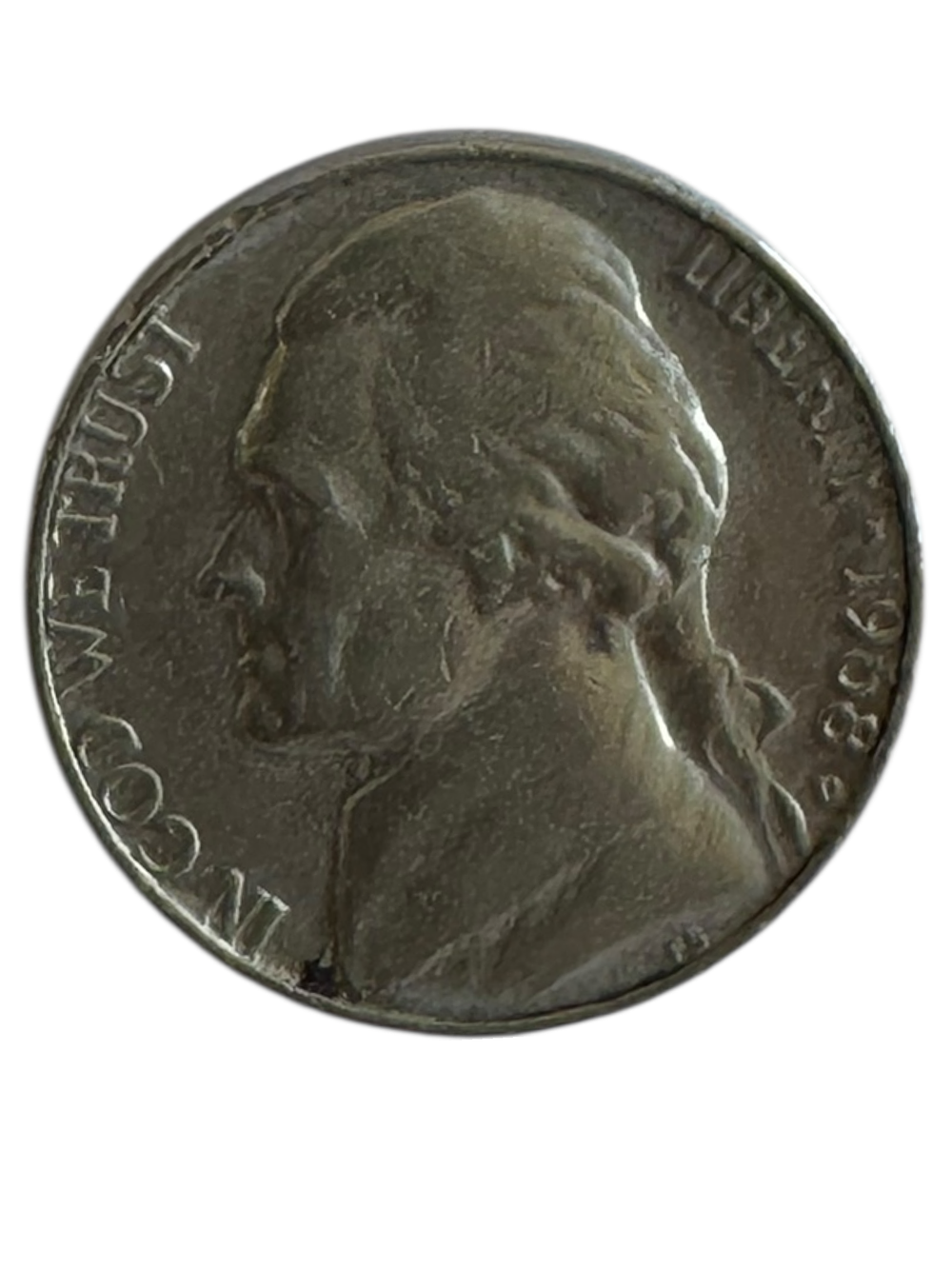 מטבע שהוענק מידיו הק' של הרבי מליובאוויטש. 
מטבע בעל ערך נקוב של חמשה סנט ארה"ב "ניקל" 