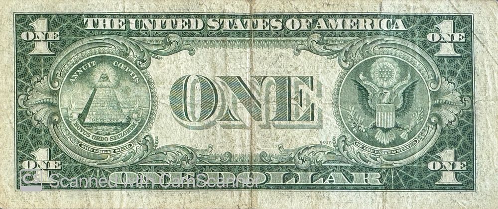 שטר בערך נקוב של 1 דולר ארה"ב, שבורך על ידי האדמו"ר רבי מנחם מנדל שניאורסאהן מליובאוויטש 