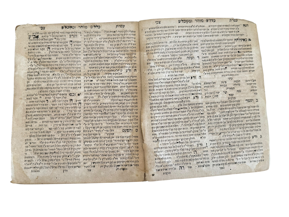 מהדורה יחידה ונדירה. שבתא דריגלא - פיורדא תנ”ג | 1693. 
ליקוט דרשות לשבת שובה, שבת חול המועד 