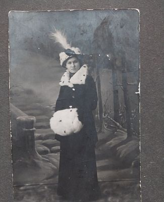 "В Мехах" Стильная Модная Дама Швецова Ольга Царская Россия . Визит-фото. Ф11 Размер и 