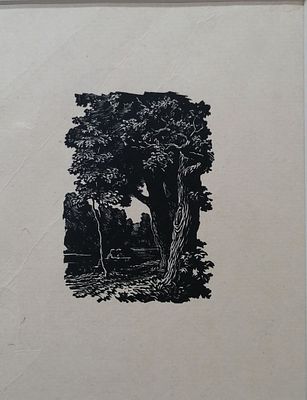 Худ. Калита Николай Иванович. — Гравюра "Двое на скамейке" 1960-е гг. U51/ МП5. Бумага 