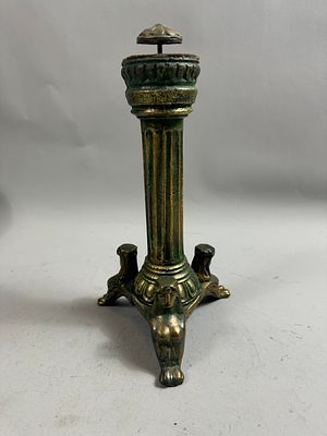 [Редкость] Колонна кабинетная, тяжелая - Лапы в виде женщин. Бронза, модерн. Конец 19, начало 