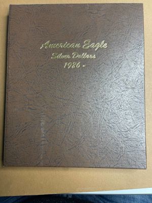 США Альбом для монет Dansco American Eagle Silver Dollars 1986- новый 
2402/