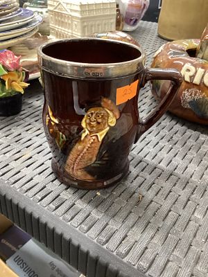 Royal Doulton mug with possible silver rim