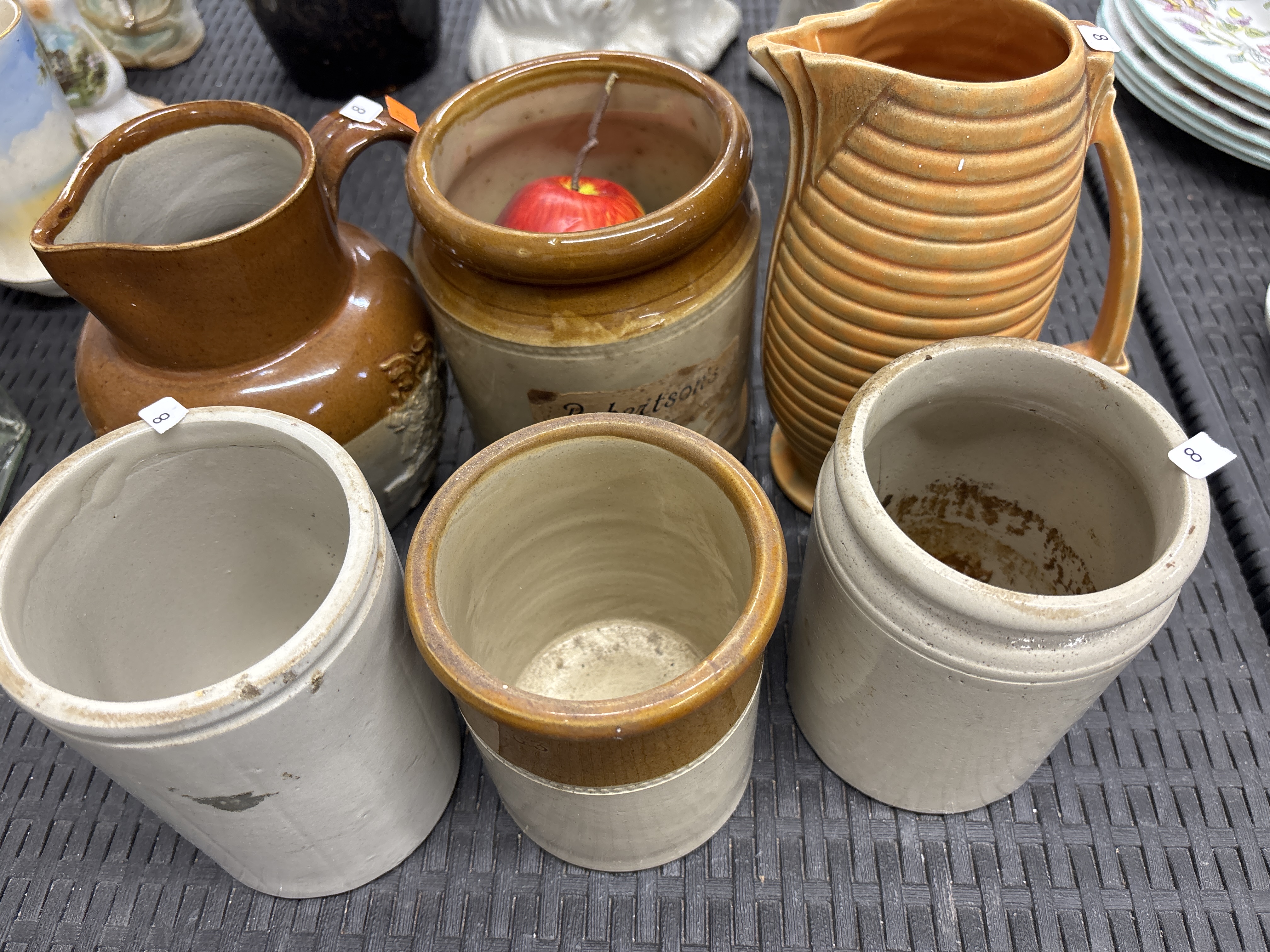 A Collection of Vintage British Stoneware and Glazed Earthenware Kitchenalia