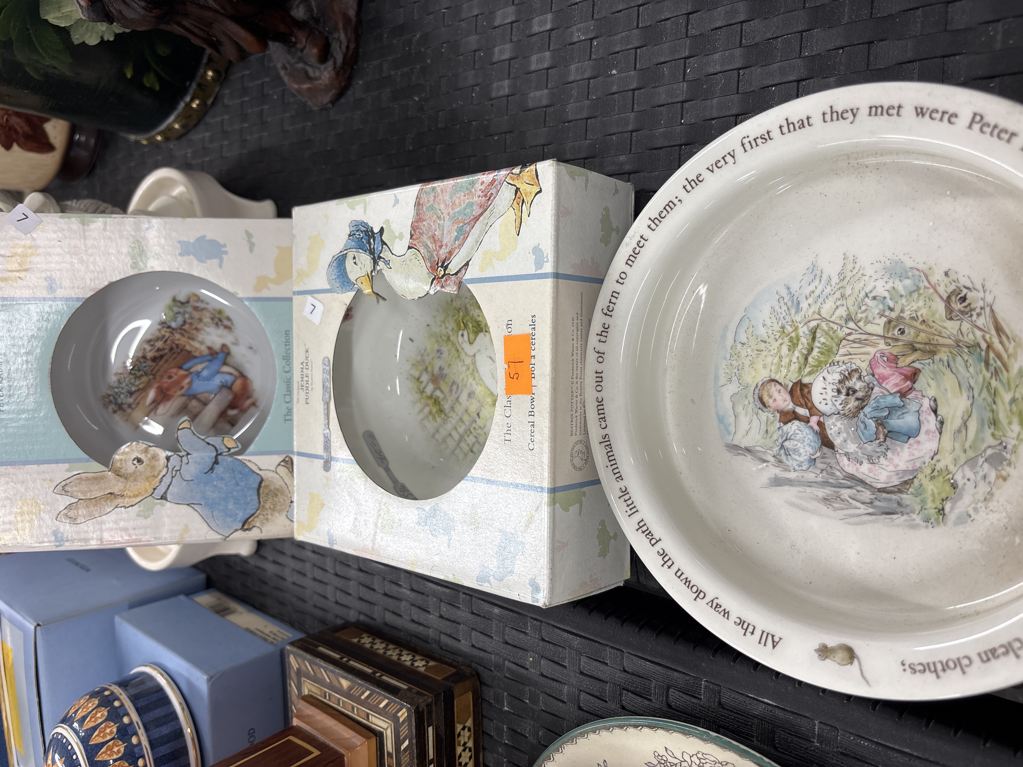 A Trio of Wedgwood Beatrix Potter The Classic Collection Ceramic Cereal Bowls