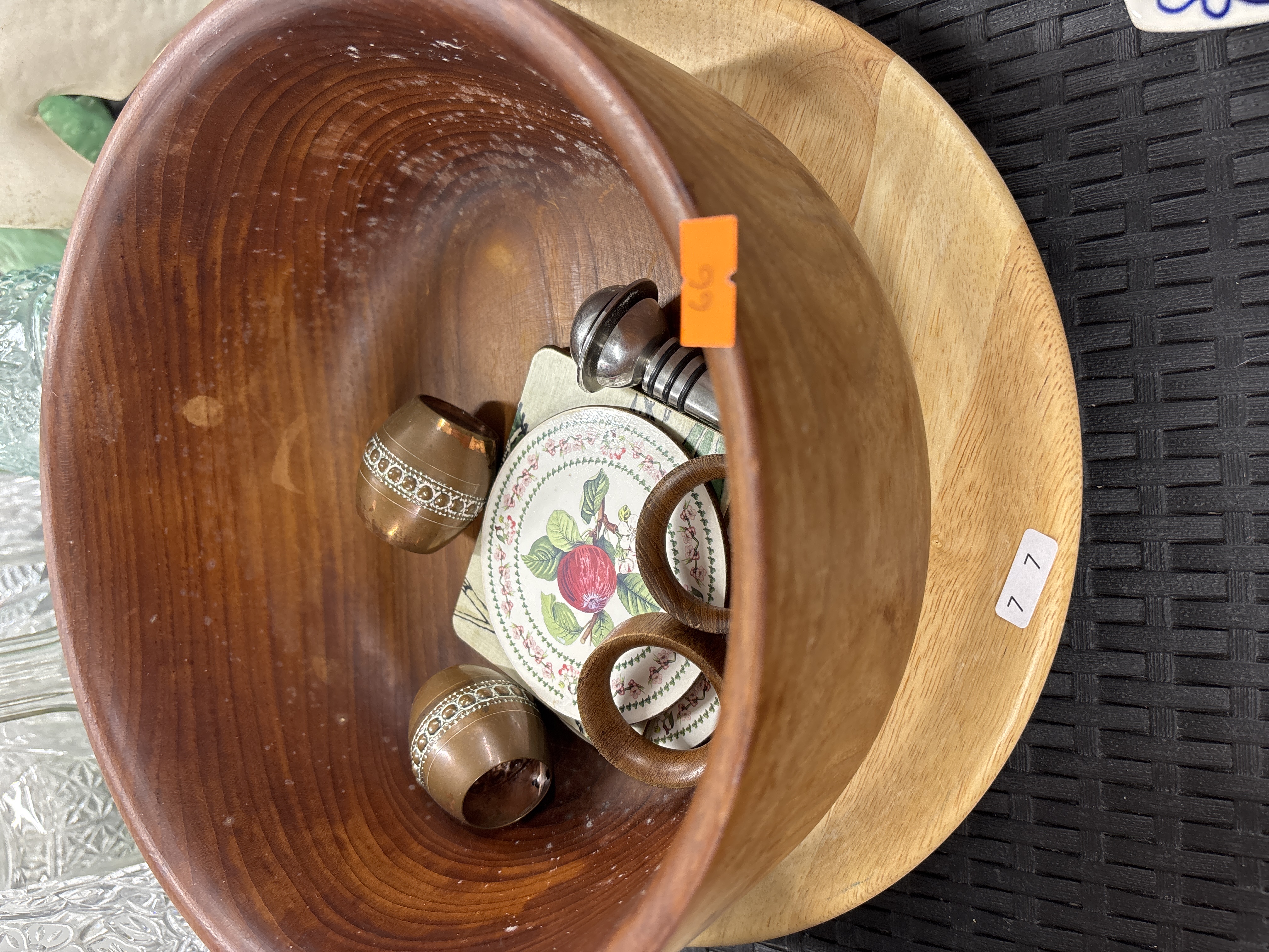 An Assortment of Domestic Woodware and Decorative Tableware