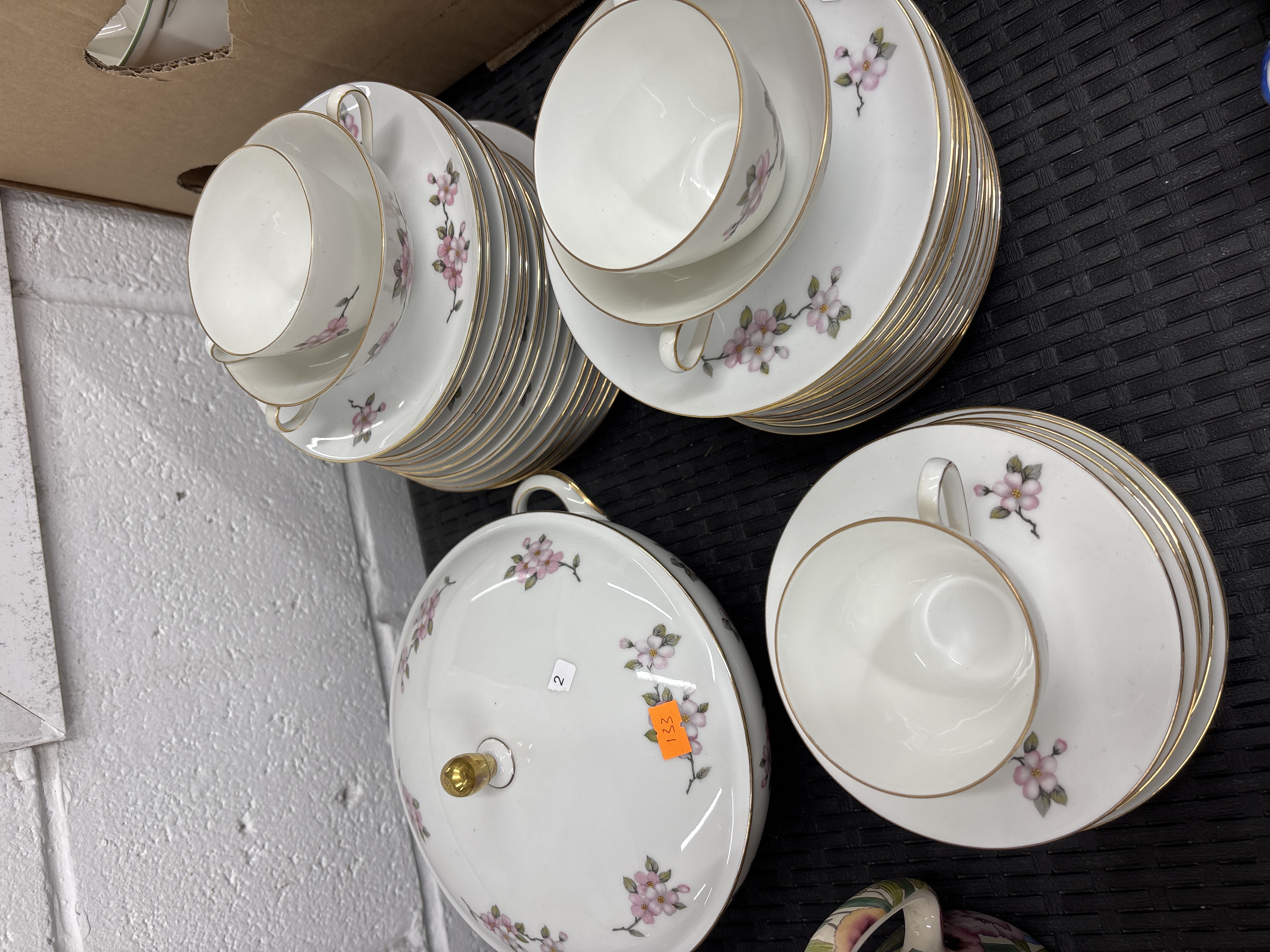 A Seltmann Weiden Apple Blossom Pattern Porcelain Part Tea and Coffee Service
