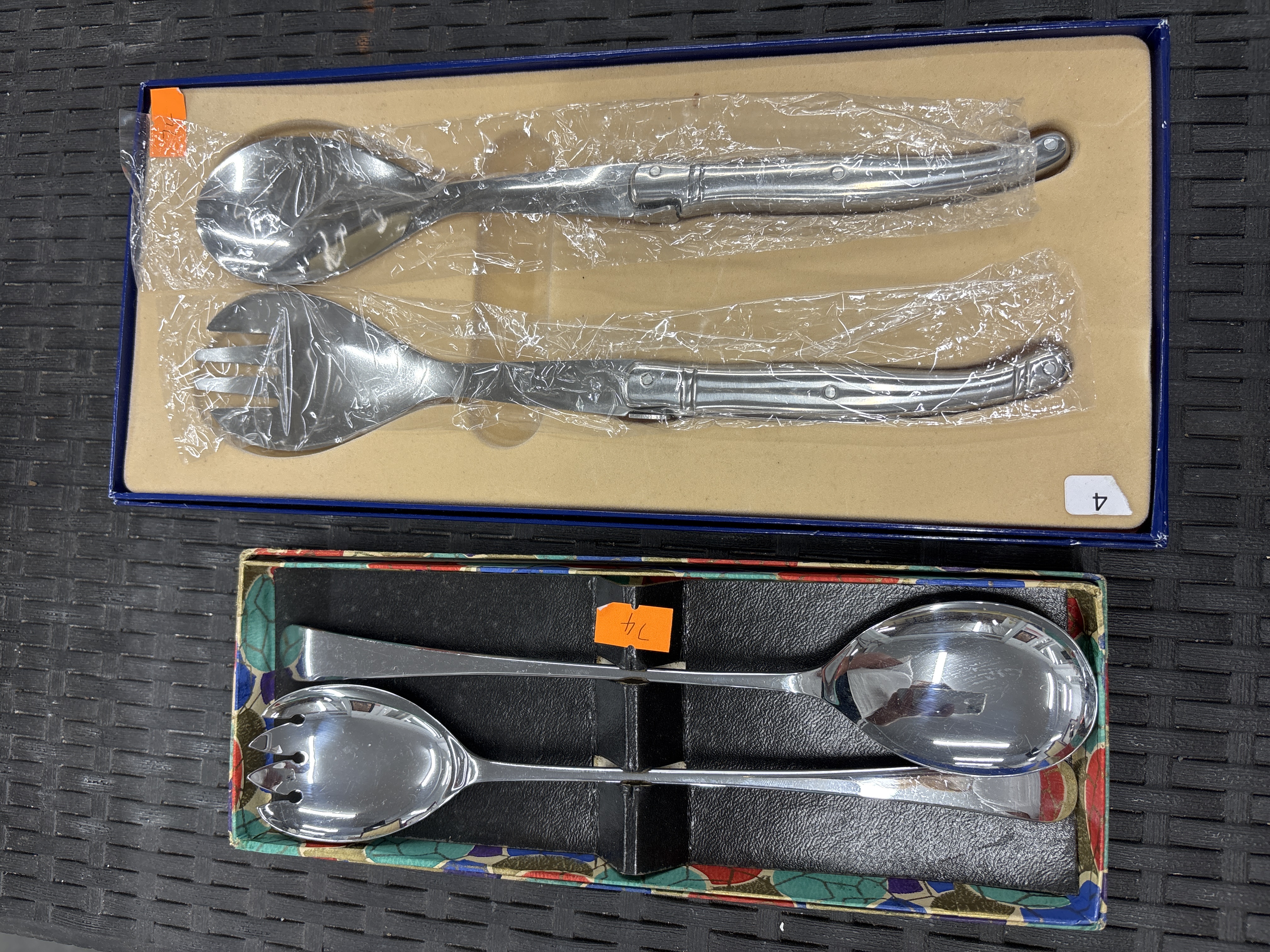 Two Boxed Salad Serving Sets