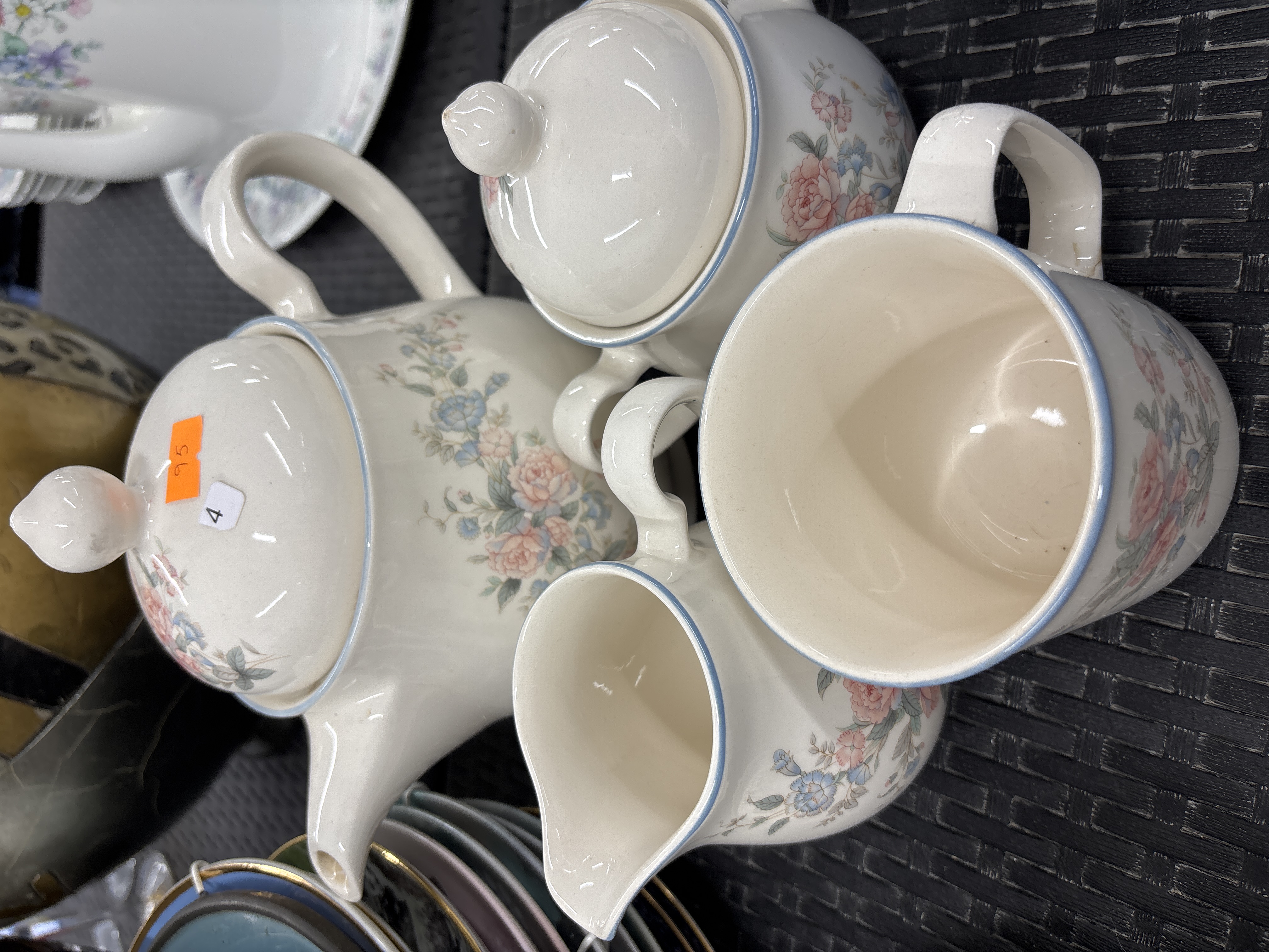 A Set of Keltcraft Claremont Pattern Ceramic Tableware Designed by Noritake