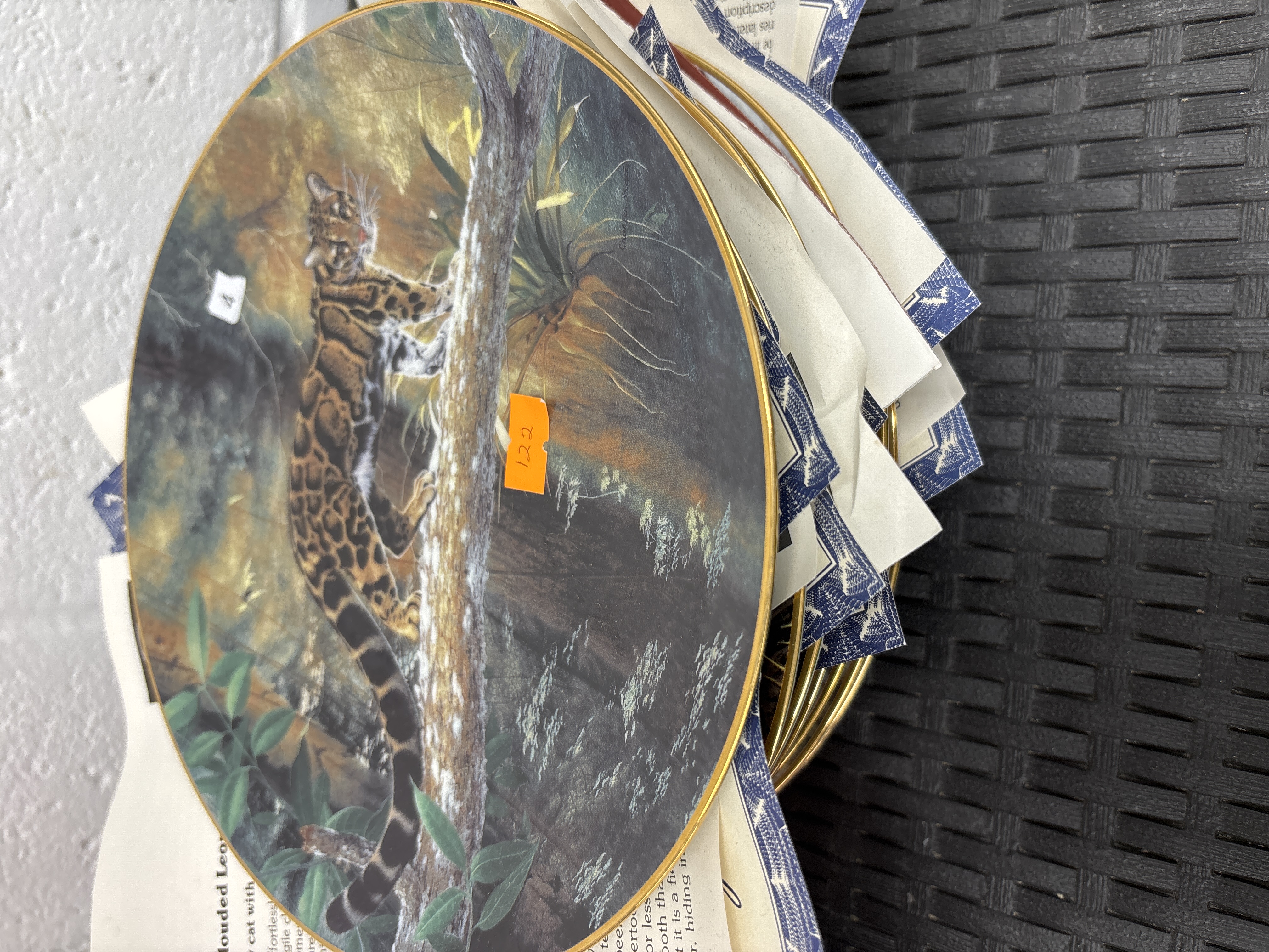 A Collection of Charles Fracé The World's Magnificent Cats Porcelain Collector Plates