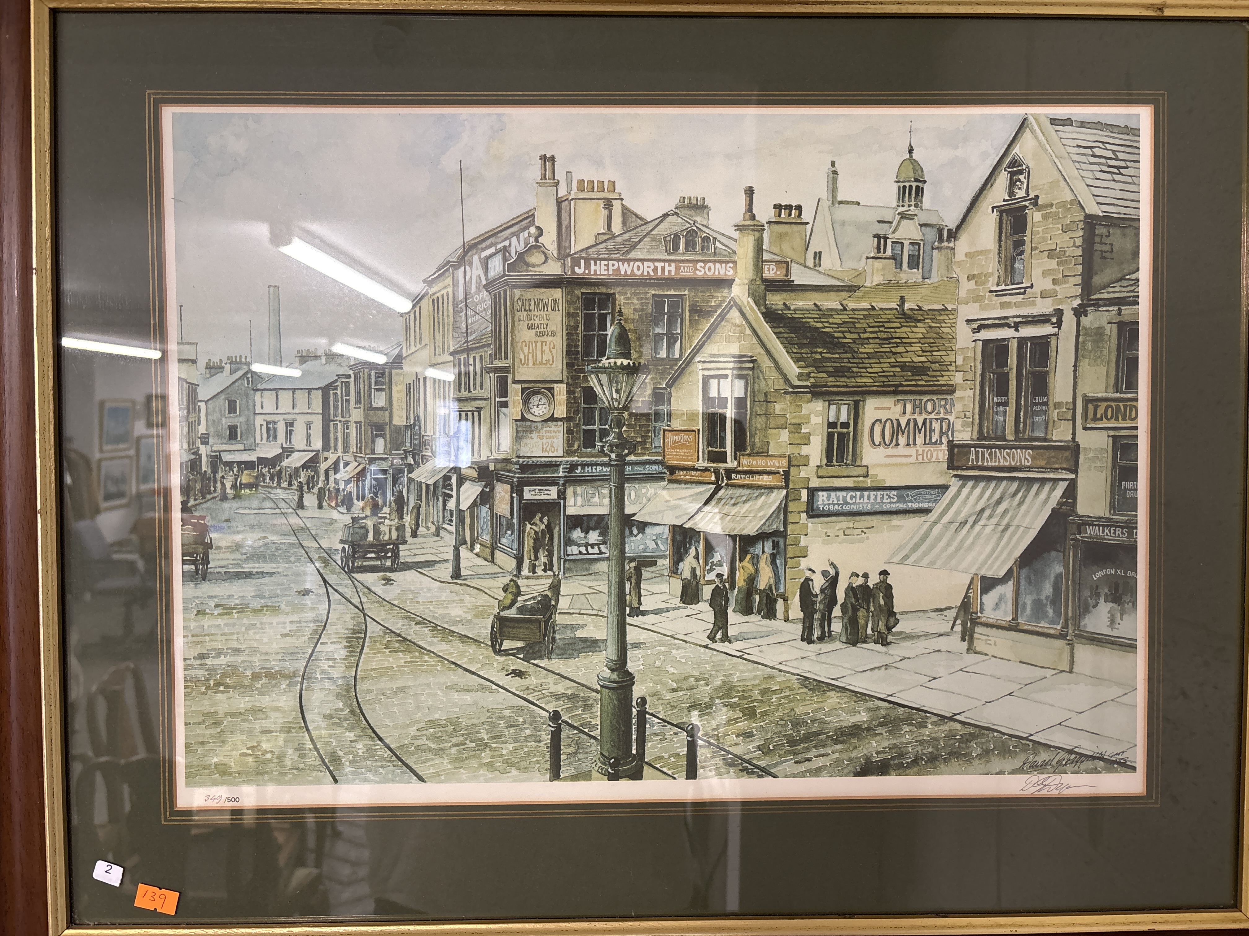 Paul Georgiou Signed Limited Edition Print, A Street Scene in Thornton