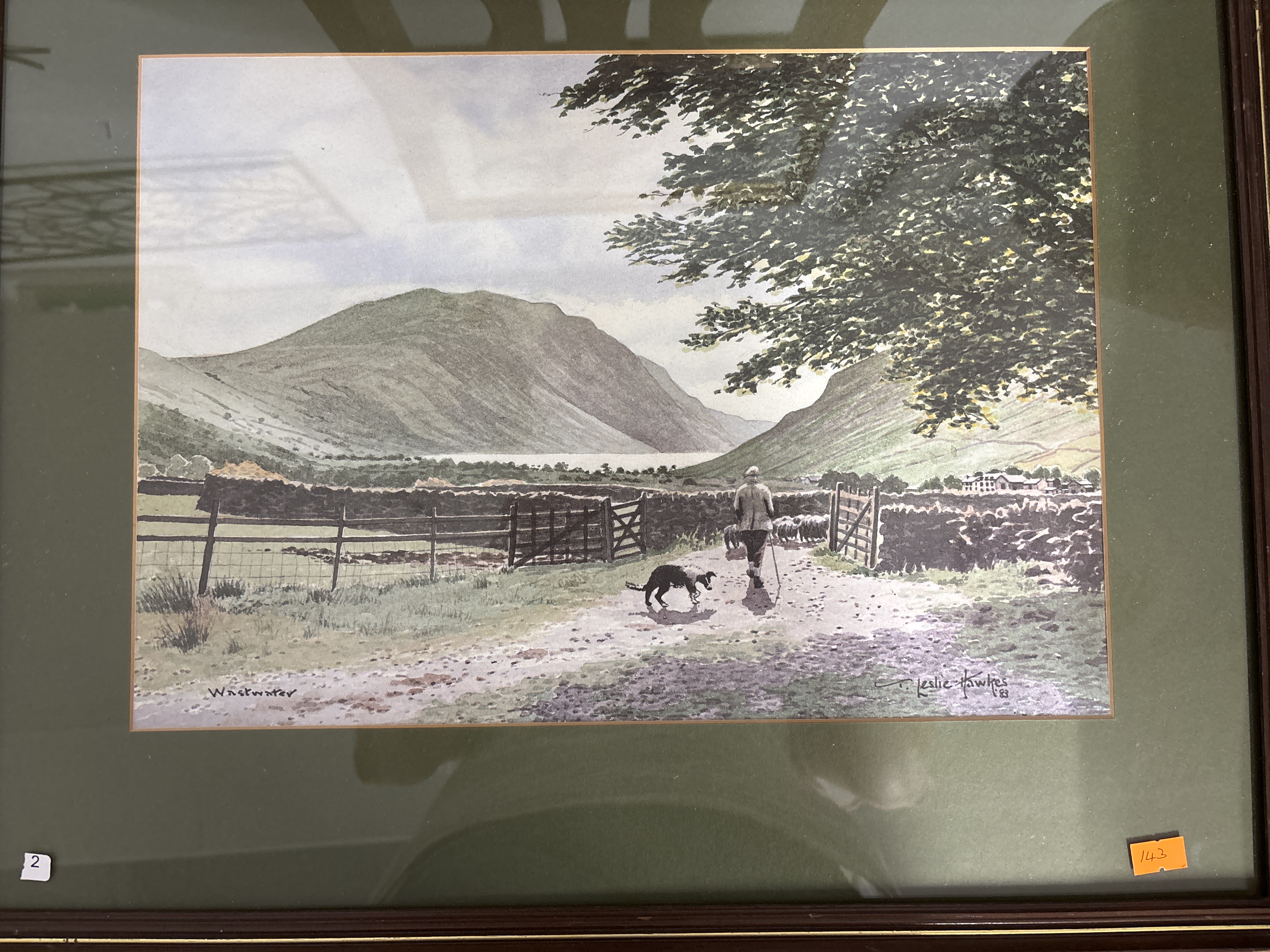 T. Leslie-Hawkes (British, 20th Century), Wastwater, Watercolour, 1983