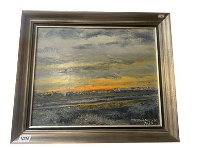 Alfons Van Meirvenne (b. 1932), Belgian/Flemish, Framed Oil on Canvas, Flemish Landscape Scene