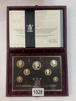 A 1996 United Kingdom Silver Anniversary Collection of silver proof coins